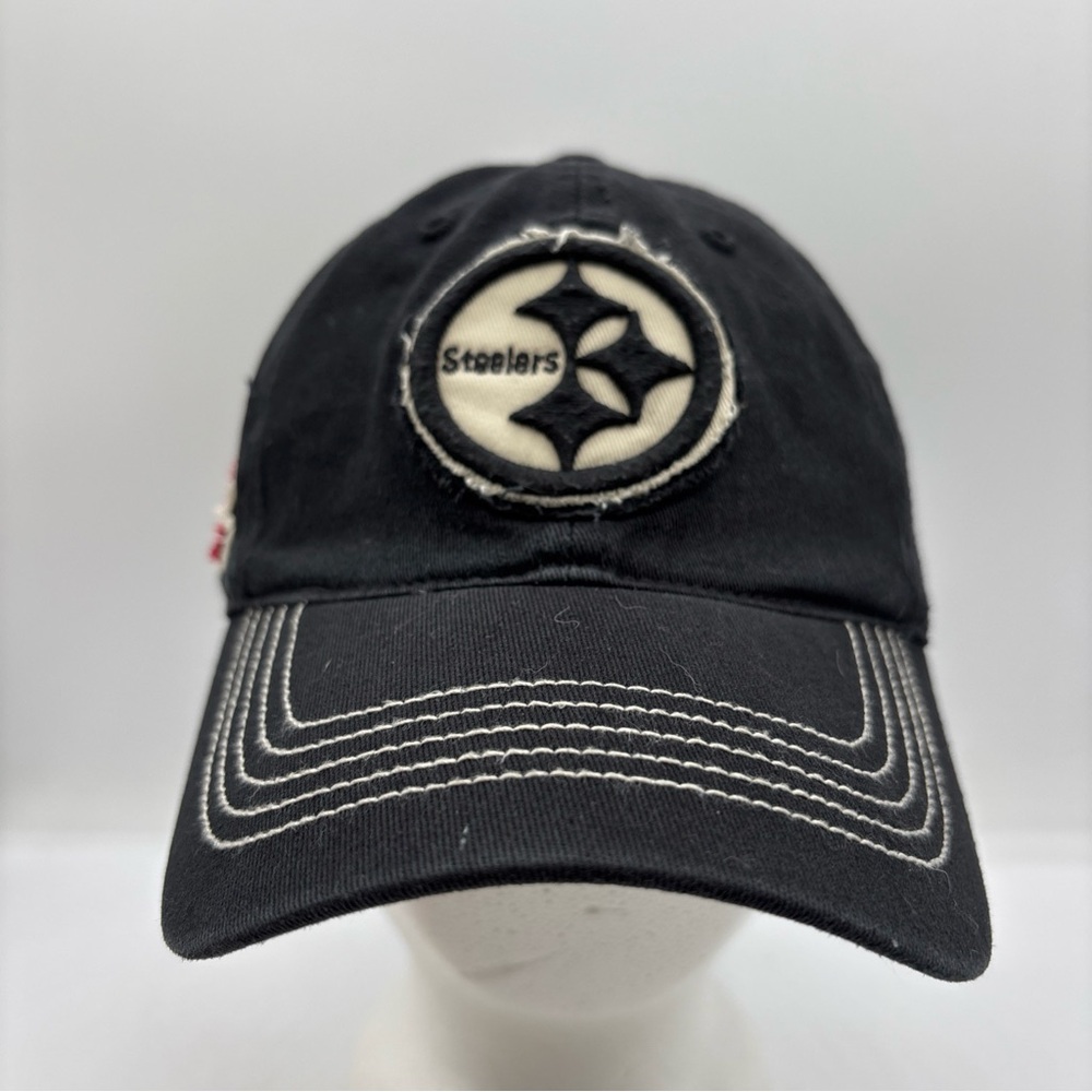 Pittsburgh Steelers NFL 47 Brand The Franchise Relaxed Fit Black Hat OS Stretch